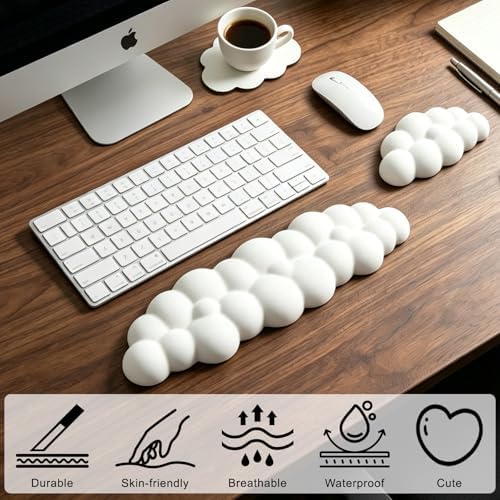 Cloud Wrist Rest for Computer Keyboard,Mouse Wrist Rest,Keyboard Wrist Rest