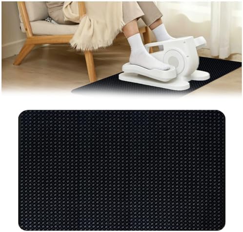 Under Desk Elliptical Mat 23.6" x 17", Non-Slip Mat for Stepper
