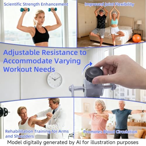 Hand Cycle for Physical Therapy, 4 Modes Arm Bicycle Exerciser