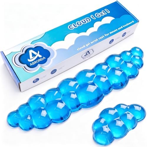 Gel Cloud Keyboard & Mouse Wrist Rest Set - Cloud Keyboard Wrist Rest Pad & Mouse Support for Office Gaming Pad Computer Laptop Ergonomic Comfortable Pain Relief- Cloud Pad Set