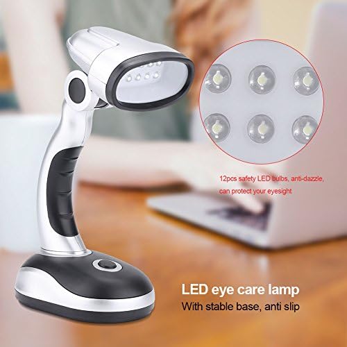 12 LEDs Desk Lamp Eye Care Lamp Conveniently Adjustable Reduces Eye Fatigue and Damage