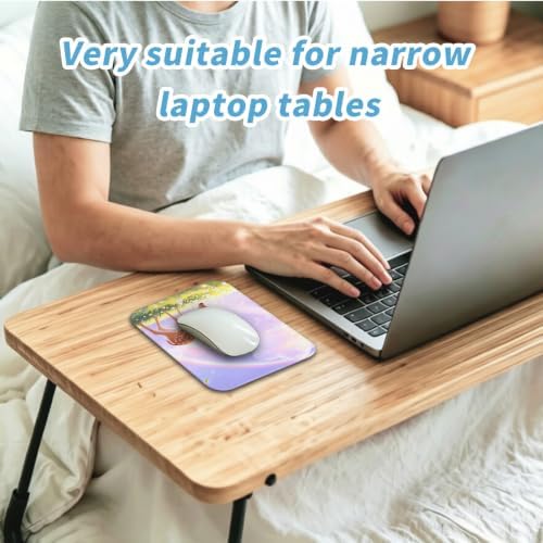 Small Mouse pad, with Edge-Sewn Design, extends Service Life by Twice, occupying the Optimal Size for the Mouse and Wrist Position. (Deer)