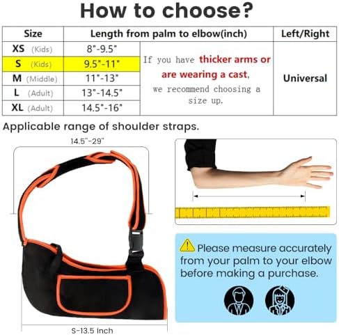 mosago Kids Arm Sling, Lightweight Breathable Mesh Shoulder Immobilizer