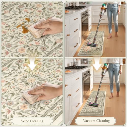 KIMODE Anti Fatigue Kitchen Mats for Floor,Farmhouse Kitchen Rugs 20"x39"