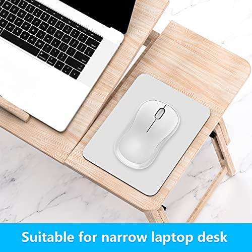 Dapesuom Small Mouse Pad, 6 x 8 Inch Thick Rubber Premium-Textured Non-Slip Portable & Washable Mini Mouse Mat for Women Wireless Laptops Keyboard Tray Gaming Work Computer Office Travel, Space Gray