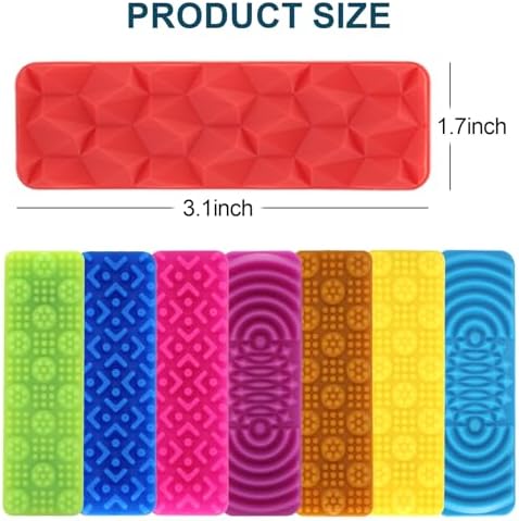 8 Pack Textured Sensory Suction Fidget Toys for Kids Adults Quiet Sensory Strips Stickers Autism ADHD Calming Anxiety Stress Relief Classroom Desk Must Have Christmas Stocking Stuffers Gifts