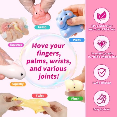 12Pack Taba Squishy Toys Kit -Squishy Fun Box- Squishy Fidget Squeeze Toys