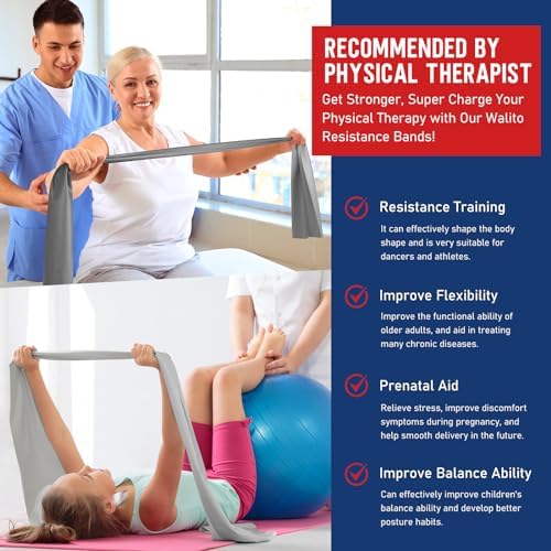 Resistance Bands for Working Out, Stretch Bands for Exercise, Yoga, Pilates