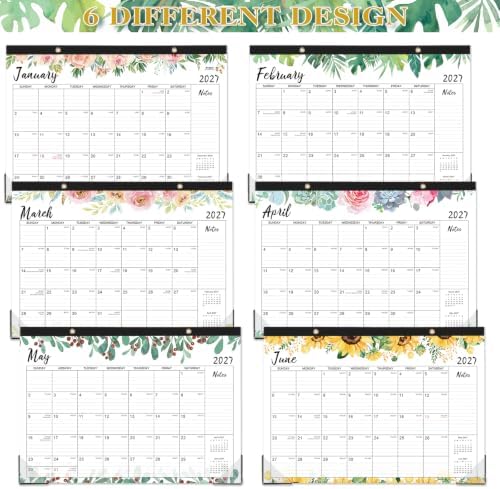 2027 Desk Calendar - Jan 2027 - Dec 2027, 12 Months Large Monthly Desk Calendar, 17" x 12", Desk Pad, Large Ruled Blocks, to-do List & Notes, Best Desk/Wall Calendar for Planning or Organizing