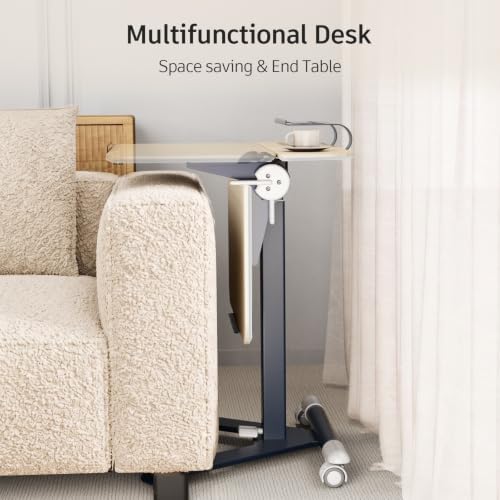 ROMOON Portable Standing Desk with Wheels, Height Adjustable Mobile Desk