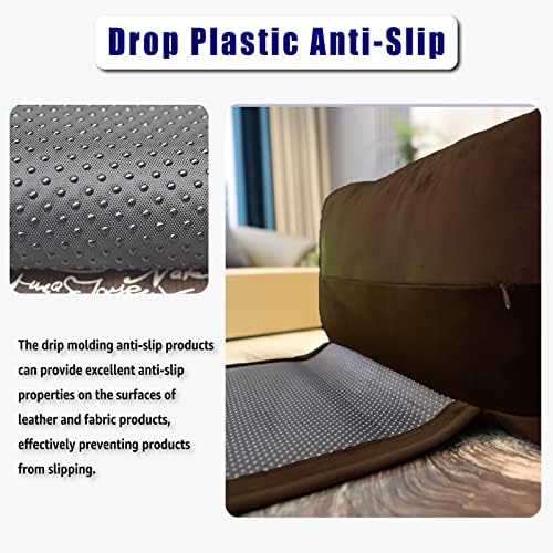 Headrest Pillow with Pearl Cotton Filling - Non-Slip Headrest Cushion for Recliners, Sofas and Loveseats (Chocolate)