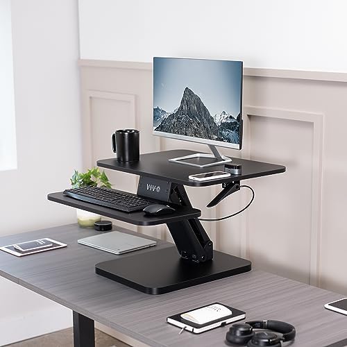 VIVO Black 25 in Standing Desk Converter, DESK-V001G