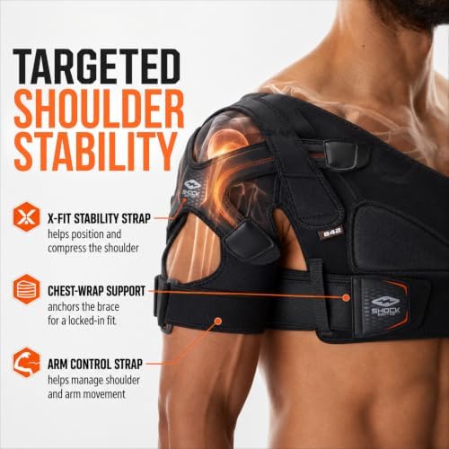 Shock Doctor Rotator Cuff Shoulder Brace for Men, Shoulder Brace for Women