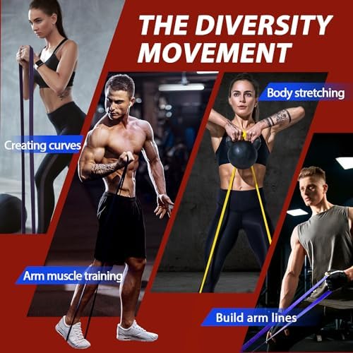 LEEKEY Resistance Bands Set for Pull Up Assistance & Exercise