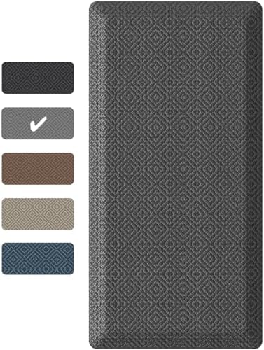 Anti Fatigue Cushioned Mat & Standing Desk, Standing Work for Home Office