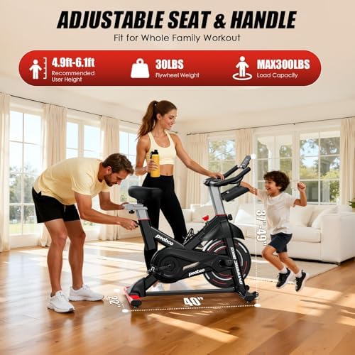 Stationary Exercise Bike for home, Magnetic Resistance, Silence & Smart App