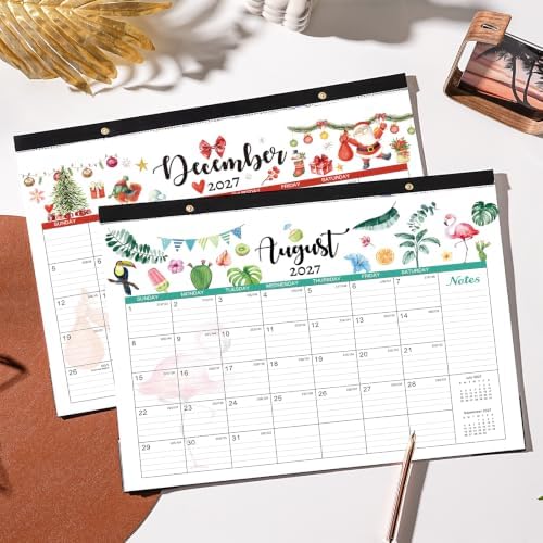Desk Calendar 2027, 12 Months Desk/Wall Calendar 2027
