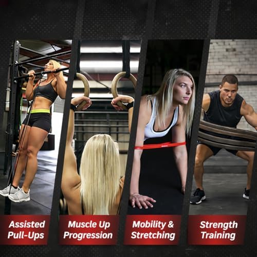 WODFitters Pro Series Pull-Up Assistance Bands – Premium Resistance Loop Bands for Assisted Pull Ups, Muscle Ups, Strength Training & Mobility – Durable Bands for Functional Fitness