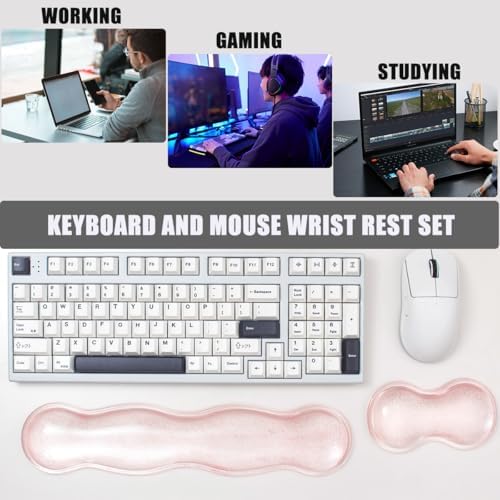 Gel Keyboard and Mouse Wrist Rest Set,Wrist Pad for Computer Keyboard