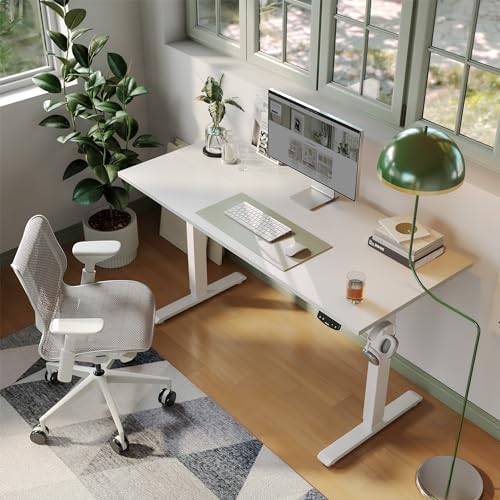 Agilestic 40 * 24 Inch Height Adjustable Electric Standing Desk, White
