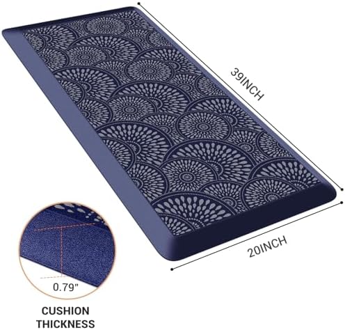 Mattitude 4/5 Inch Kitchen Mat, Waterproof Non-Slip Standing Mats and Rugs