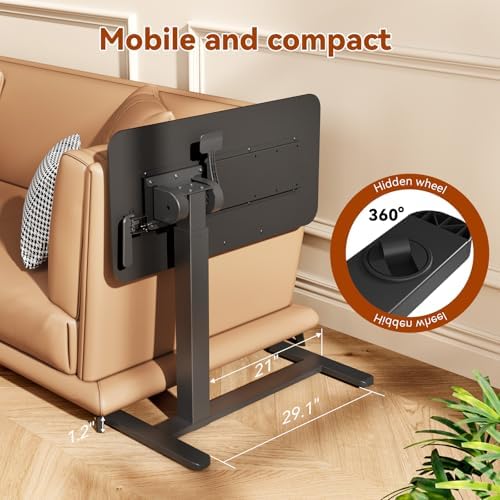 Mobile Standing Desk, Left/Right Rolling Bedside Table