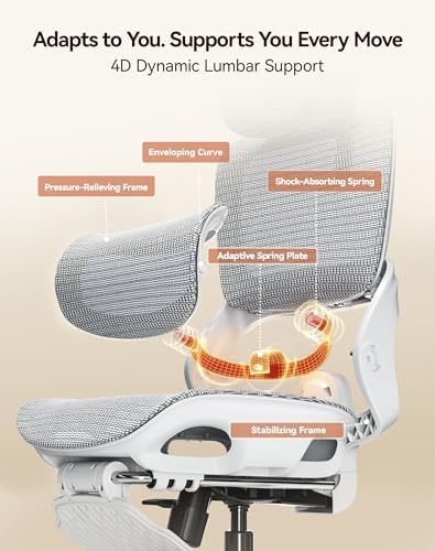 SIHOO B100 PRO Ergonomic Mesh Office Chair with Footrest
