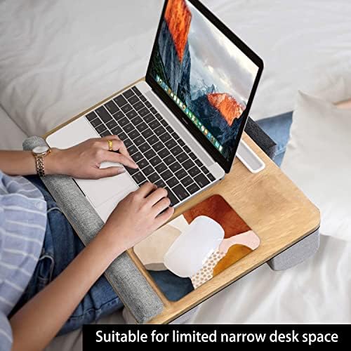 Audimi Small Mouse Pad 6 x 8 Inch, Mini Mouse Pad Thick for Laptop Wireless Mouse Home Office Travel, Portable & Washable (Abstract Stone)