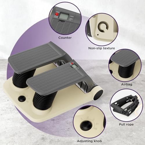 Air Stepper Machine with Resistance Bands