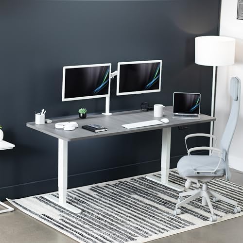 VIVO Dark Gray 71 x 30 in Standing Desk, DESK-KIT-2W7G