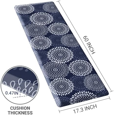 Kitchen Mat Water-Resistant Kitchen Rugs Cushioned Anti-Fatigue Floor Mat