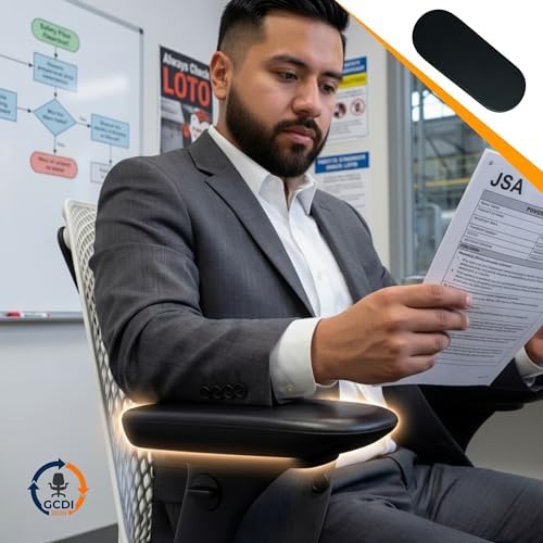 Replacement Sayl Fully Adjustable 4D Black Arm Pads, Compatible with Sayl Chairs and Stools, Sold in Pairs