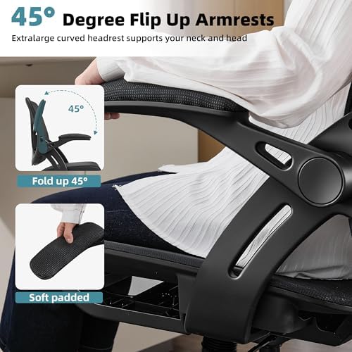 Ergonomic Office Chair, Computer Desk Chair with Lumbar,Black