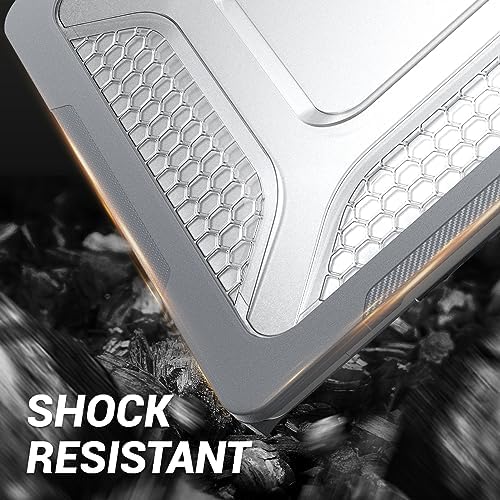 SEYMAC stock Case for MacBook Air 15 inch, Shock-Absorbing Protection with Folding Stand &Mouse Pad Case for MacBook Air 15 inch, Gray
