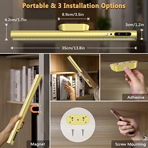 Hapfish Motion Sensor LED Light Bar Indoor,Under Cabinet Lighting Wireless