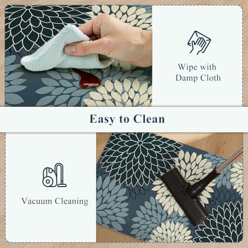 KIMODE Kitchen Mats for Floor 2PCS,Cushioned Anti Fatigue Standing Mat