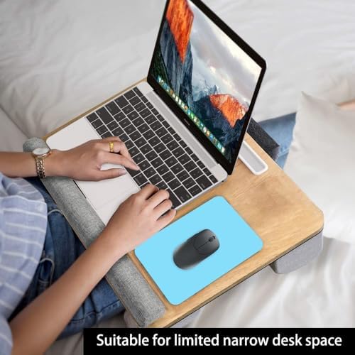 Small Mouse Pad 6 x 8 Inch Mini Mouse Pad for Keyboard Tray Laptop Wireless Mouse Home Office Travel, Portable & Washable (Blue)