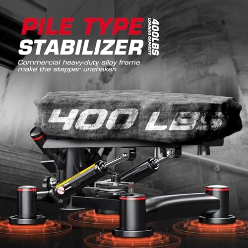 Keppi Fitness Stair Stepper, Steppers for Exercise at Home, Stepper with 2 Pairs of Resistance Bands for Efficient Cardio - Fitstep Series