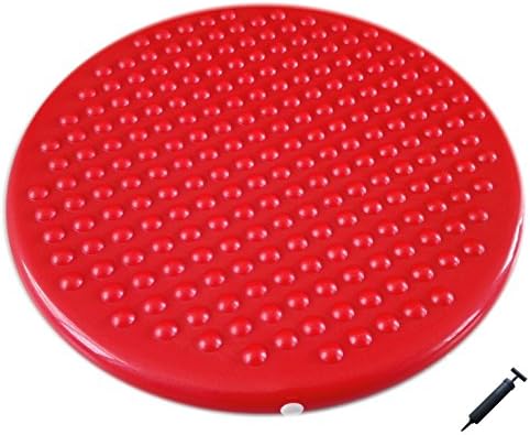 AppleRound Jr. Inflatable Seat Cushion with Pump, 31cm/12in Diameter, Sensory Wiggle Seat for Kids