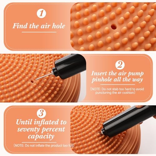 Libima 4 Pcs Wiggle Seat Inflated Wobble Cushion for Kids