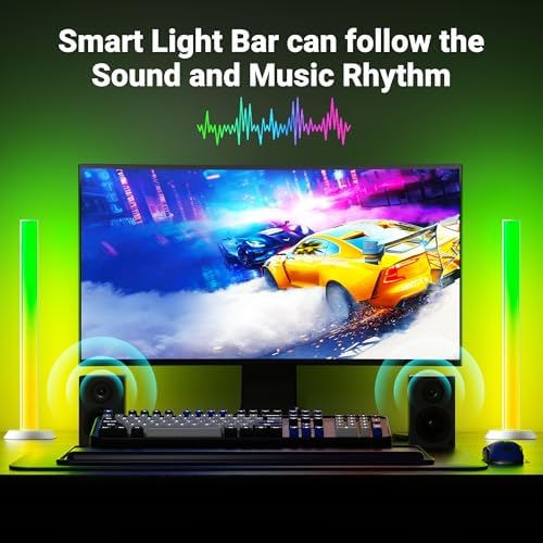 TJOY Smart Light Bar, RGB Desk Lights for Gaming, TV Backlight, Music Sync