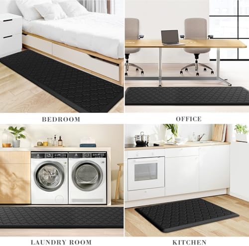 Kitchen Mat 2 PCS Cushioned Anti-Fatigue Floor Mat Standing Mat for Kitchen