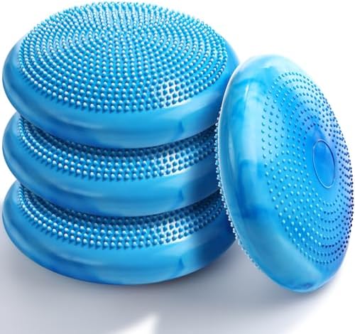 Libima 4 Pcs Wiggle Seat for Kids Inflated Wobble Cushion