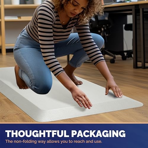 FEATOL Anti Fatigue Mat for Standing Desk & Kitchen Floor, 9/10 Extra Thick