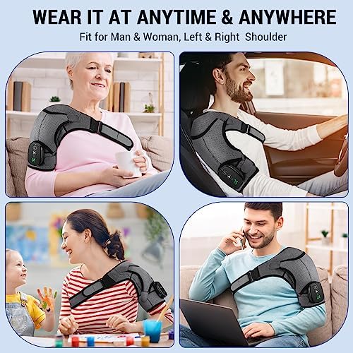 ERHIVORA Shoulder Heating Pads for Rotator Cuff Pain, Heated Shoulder Wrap Brace for Men Women