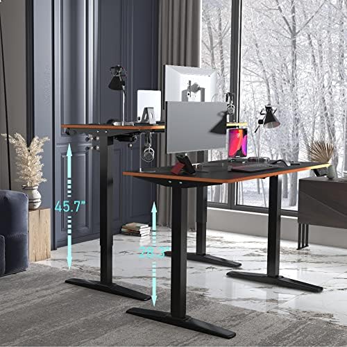 Monomi Electric Standing Desk 48”x24”, Height Adjustable Desk with Wheels