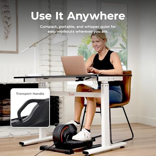 Sunny Health & Fitness Under Desk Pedal Elliptical Machine Leg Exerciser