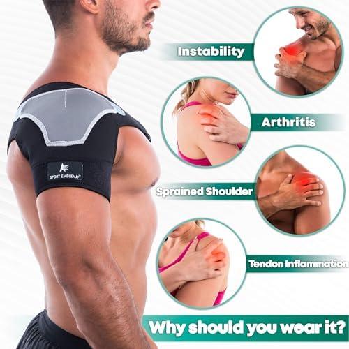 Rotator Cuff Shoulder Brace, Adjustable Arm Sling for Injury Support