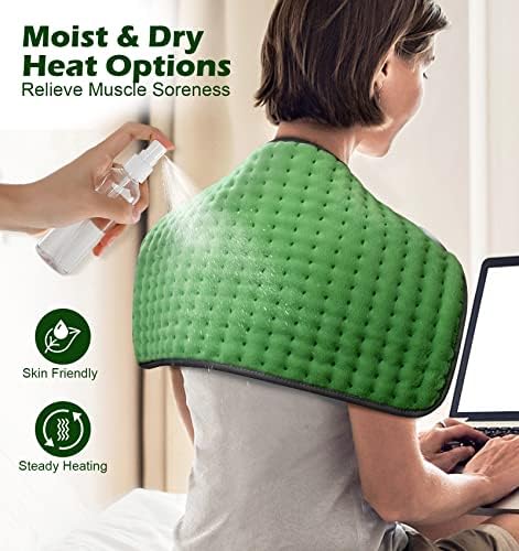 VALGELUIK Heating Pad for Back Pain Relief, 12"x24" Electric Heat Pad Gifts