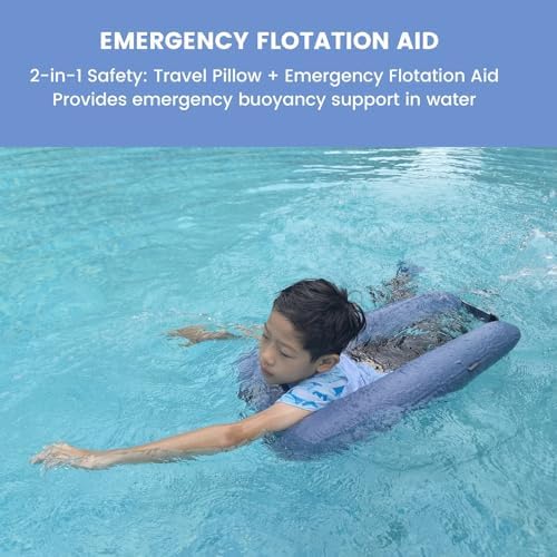 Keemall Inflatable Car Pillow for Kids & Adults, Neck & Body Pain Relief